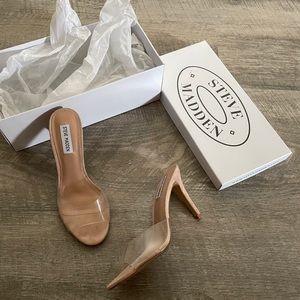 Steve Madden Errin Heels 7.5 Clear Heels
